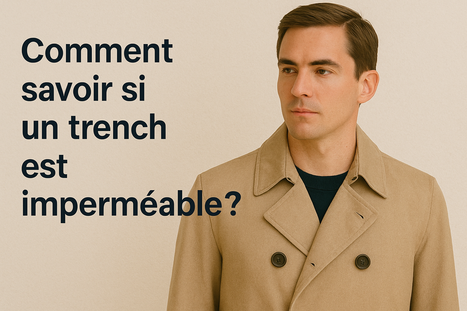 Comment savoir si un trench est imperméable ?