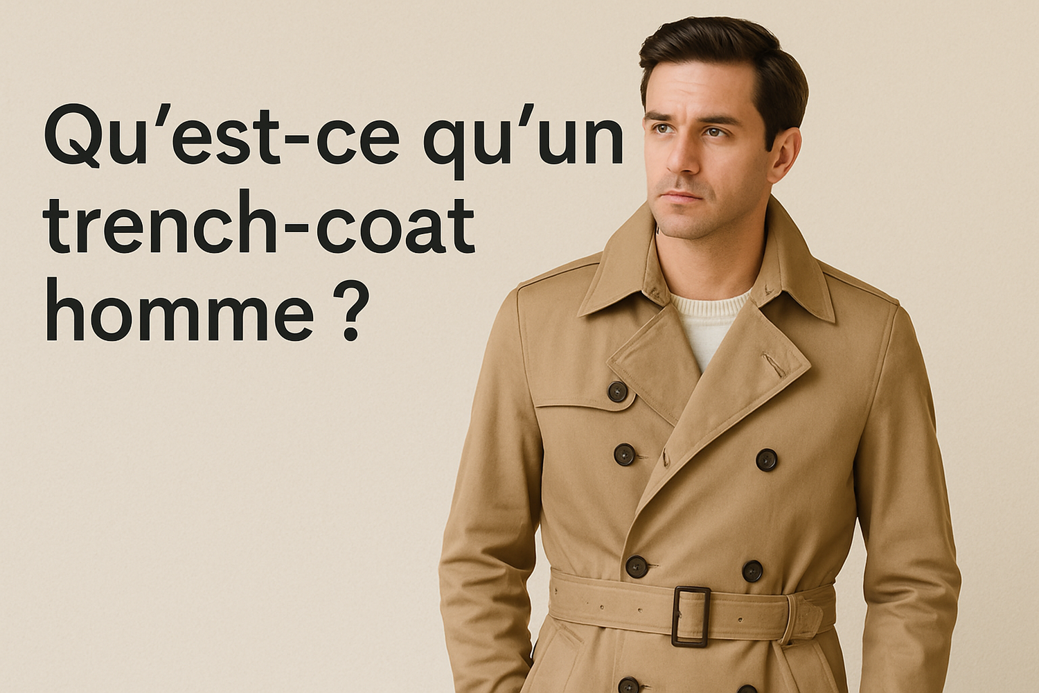 Qu'est-ce qu'un trench-coat homme ?