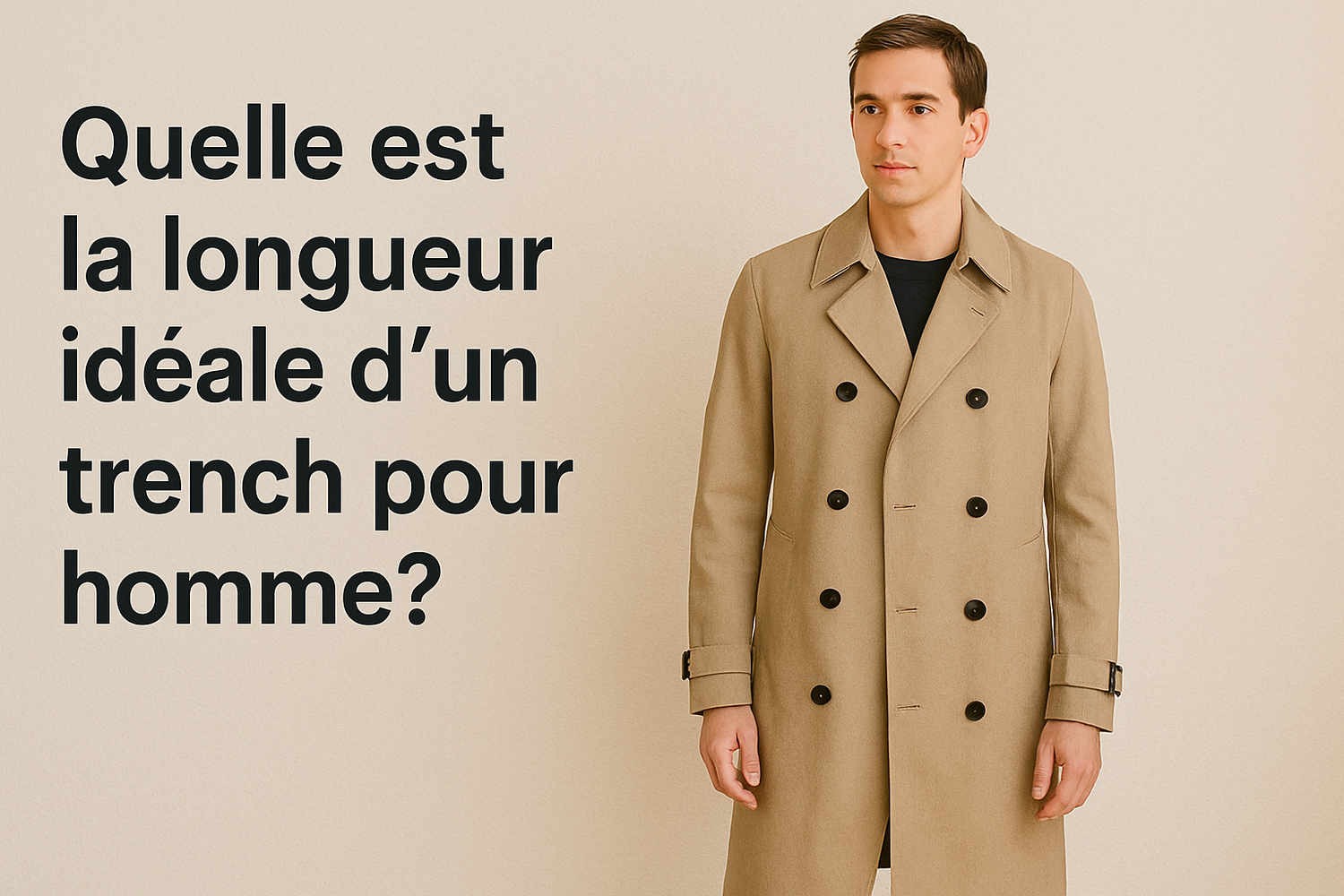 Quelle est la longueur idéale d'un trench pour homme ?